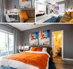 Spacious Studio – Balcony, Desk, A/C & Kitchen - Image 2