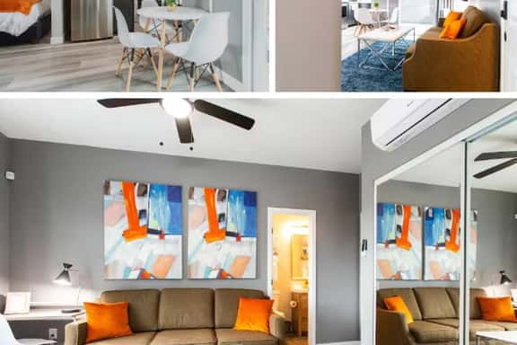 Spacious Studio – Balcony, Desk, A/C & Kitchen - Image 1
