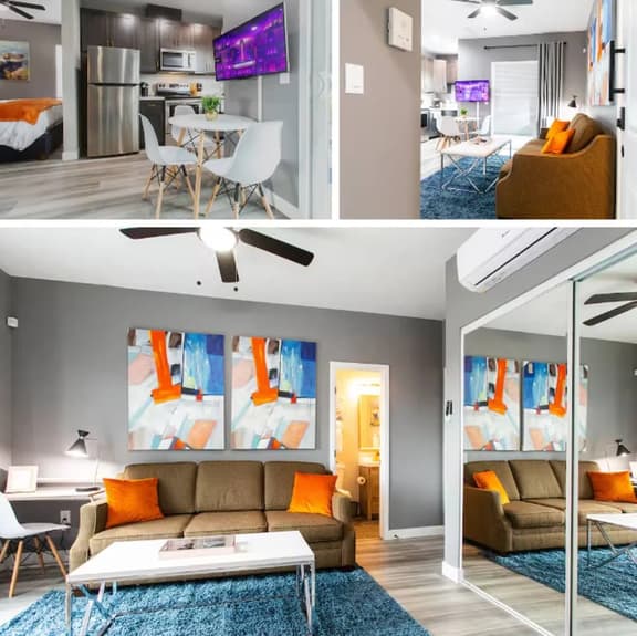 Spacious Studio – Balcony, Desk, A/C & Kitchen - Image 1